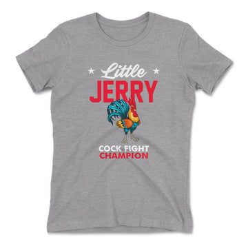 Little Jerry Womens T-Shirt in Heather Grey color